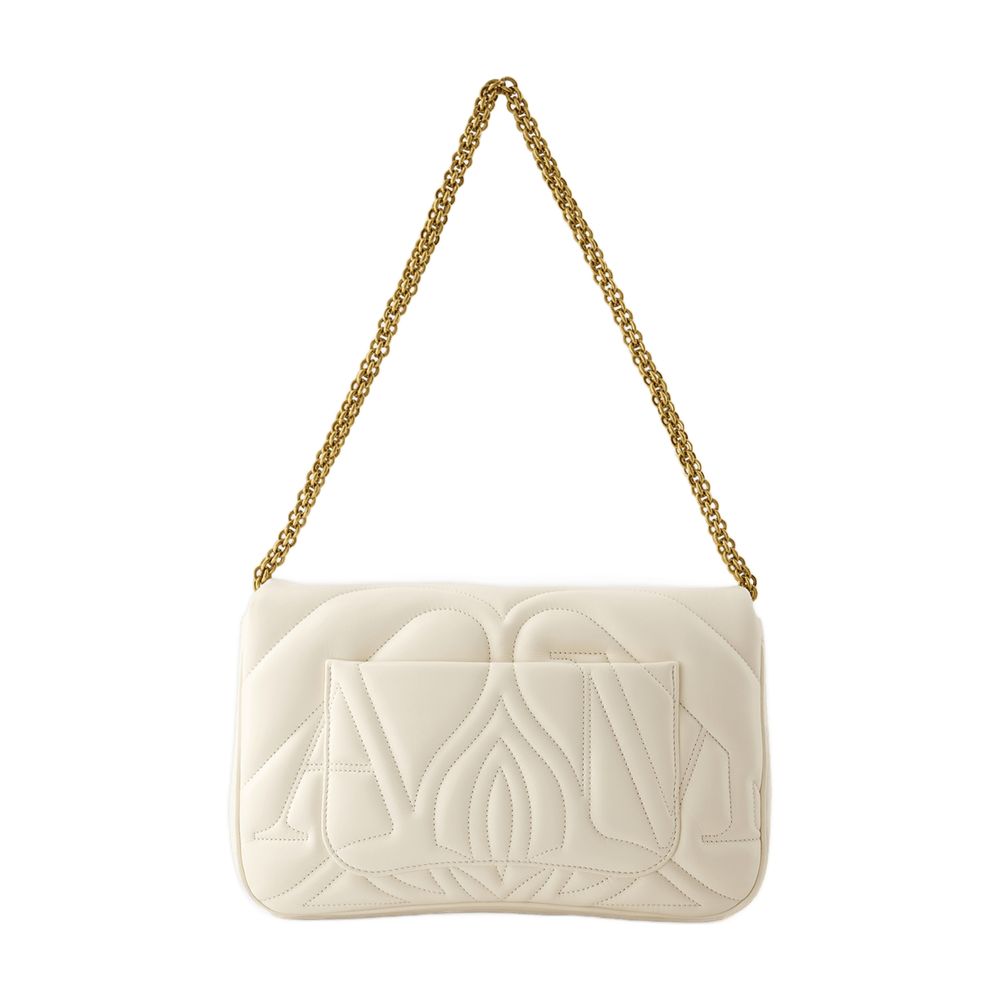 Alexander Mcqueen Seal Crossbody Bag — Beige Others