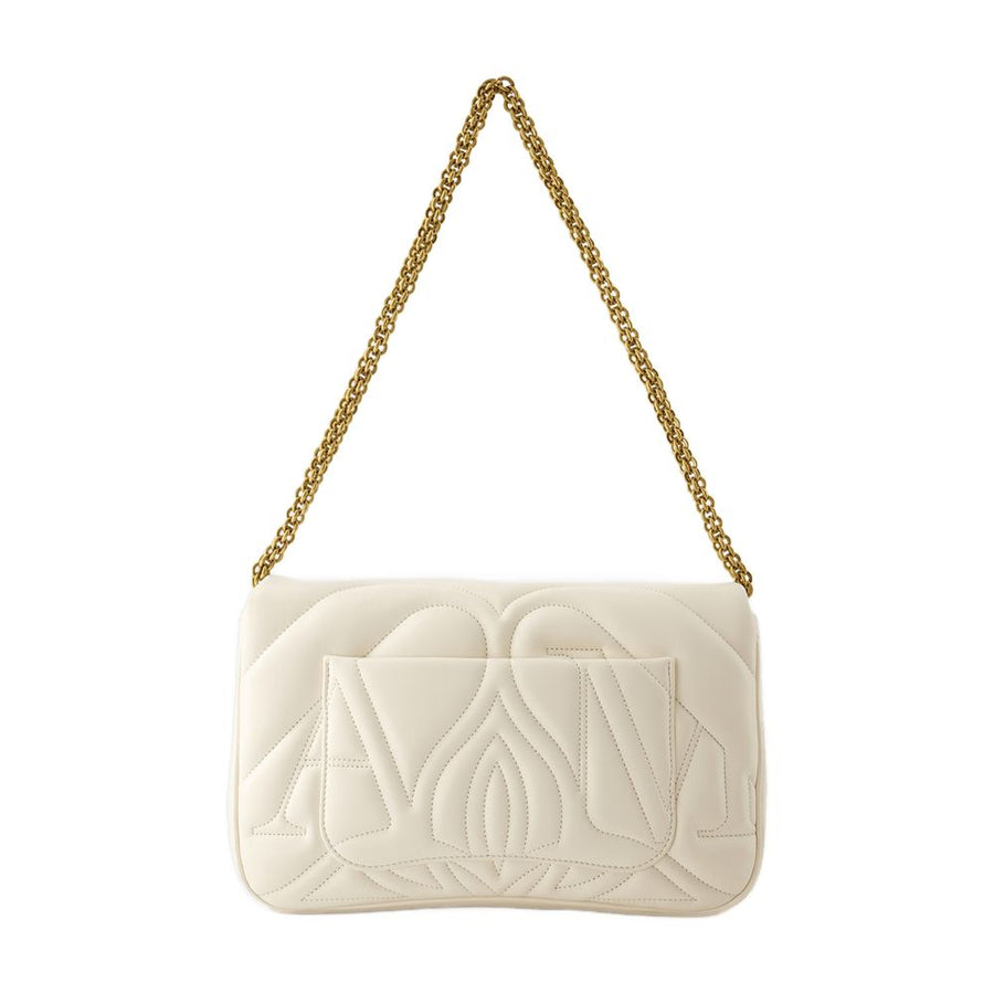 Alexander Mcqueen Seal Crossbody Bag — Beige Others