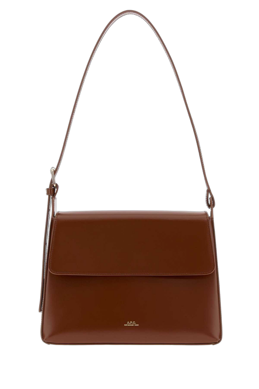 A.p.c. Virginie Shoulder Bag — Brown Vache