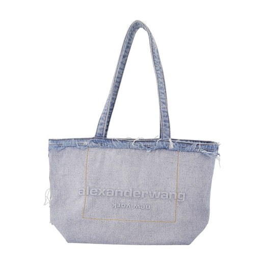 Alexander Wang Punch Tote Bag — Blue Cotton