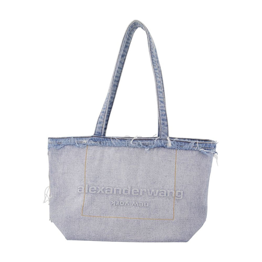 Alexander Wang Punch Tote Bag — Blue Cotton