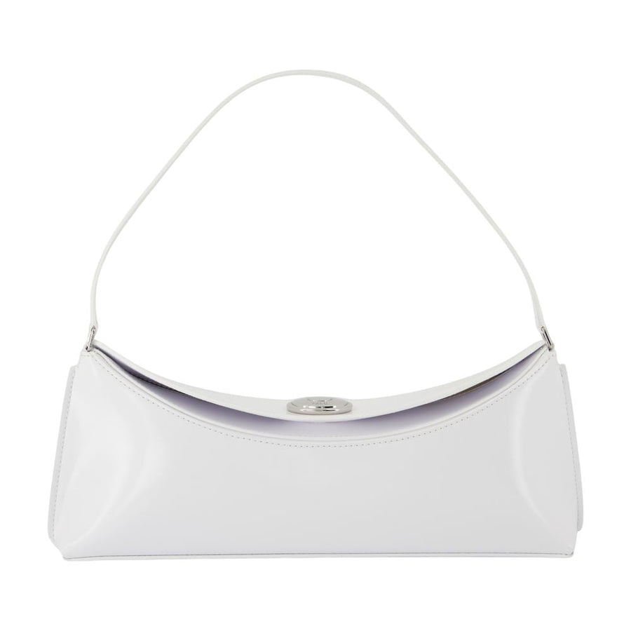 Jacquemus Calfskin Leather Shoulder Bag — White