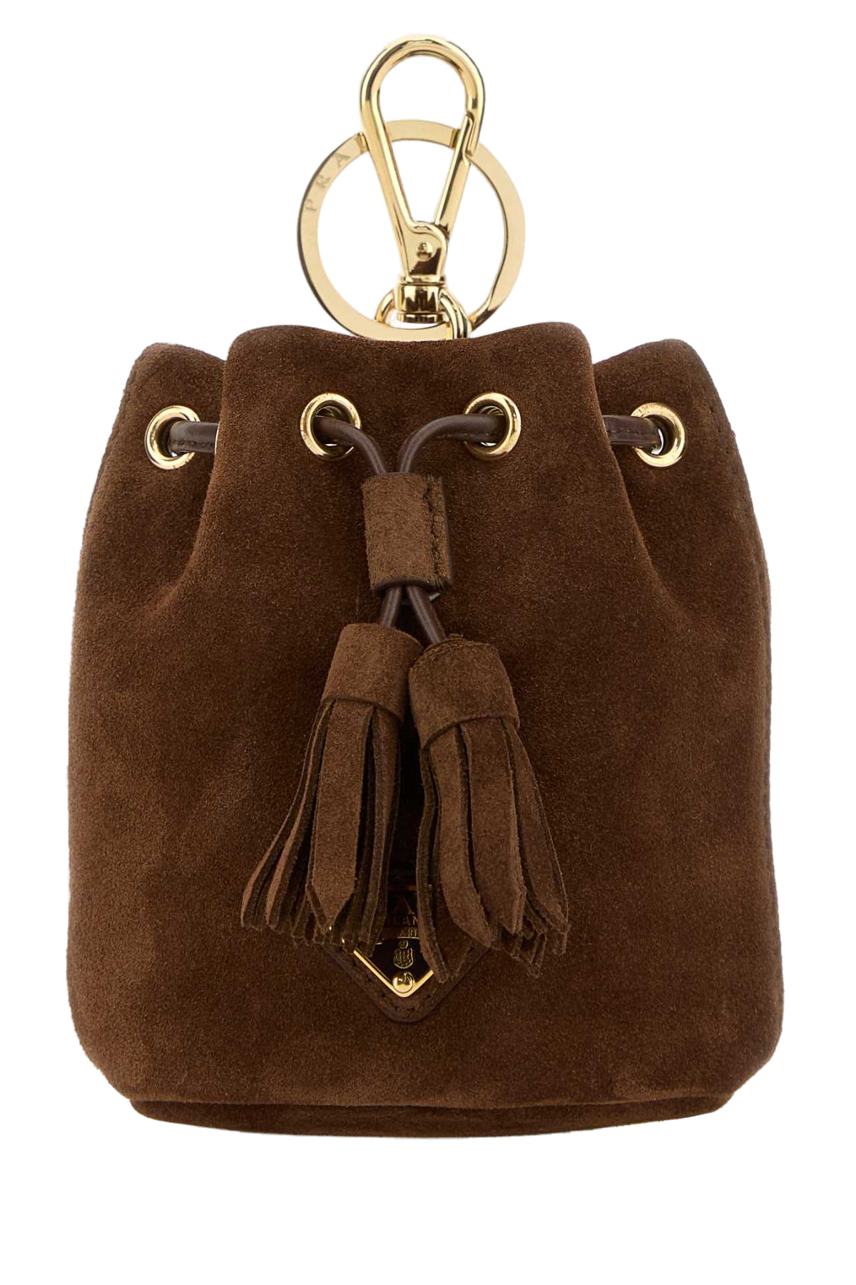 Prada Pouch Keychain — Brown Wallet