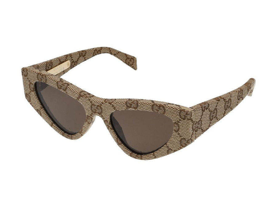 Gucci Gg2019s Sunglasses — Beige Gg Monogram Jacquard