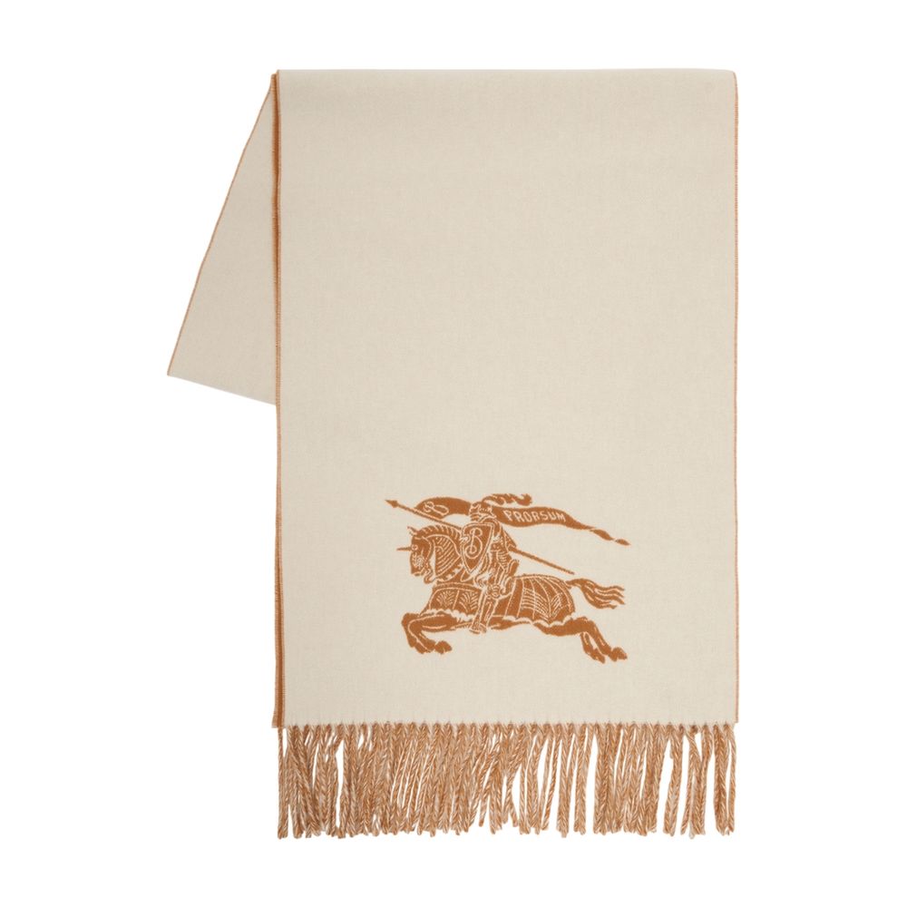 Burberry Scarf — White Cashmere Scarfs