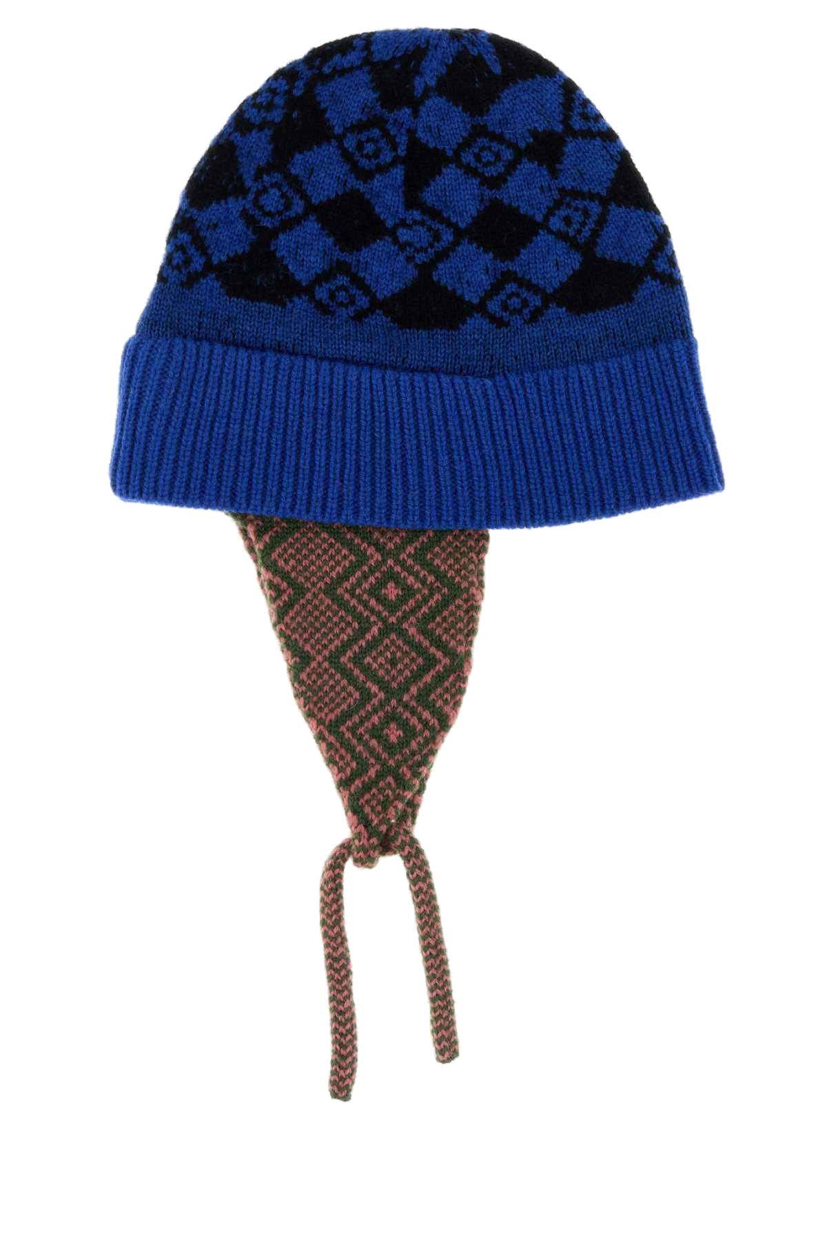 Dries Van Noten 04270-Marvin Beanie — Blue Exterior: Wool Beanies