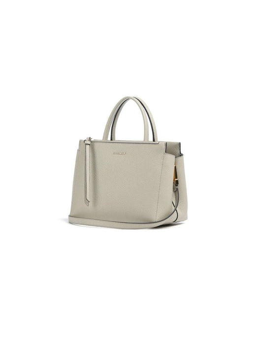 Coccinelle Arlettis Top Handle Bag — Green Grained Leather