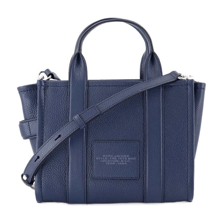Marc Jacobs Pebbled Leather Tote Bag — Navy Cowhide