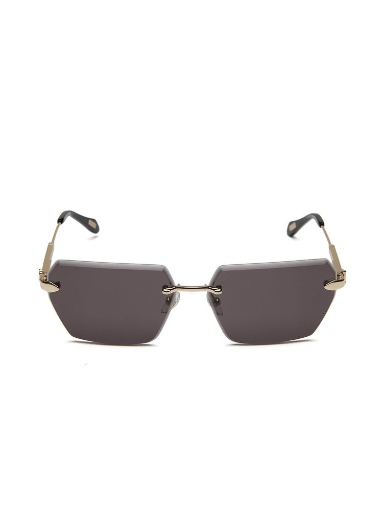 Just Cavalli Sjc110 Rimless Metal Sunglasses — Rose Gold