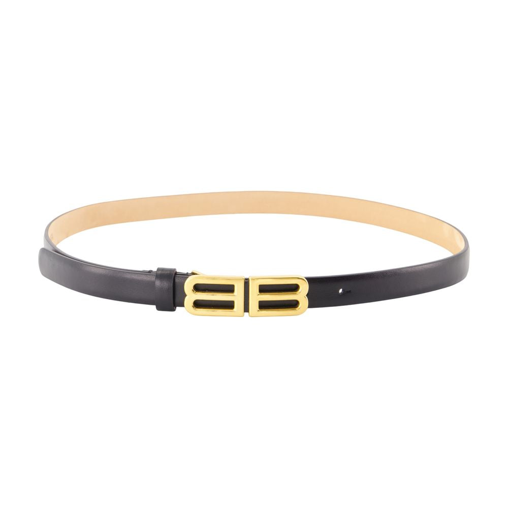 Balenciaga Bolero Bb Belt — Black Calfskin