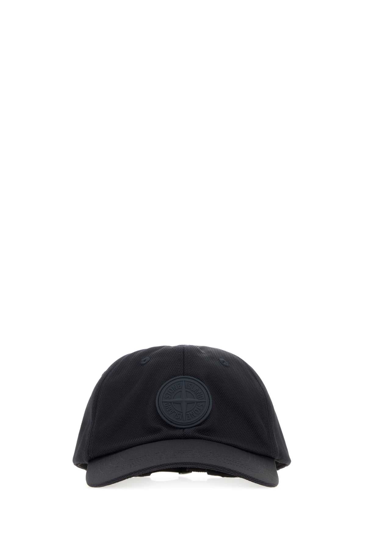 Stone Island Hat Nylon Baseball Cap — Black Caps