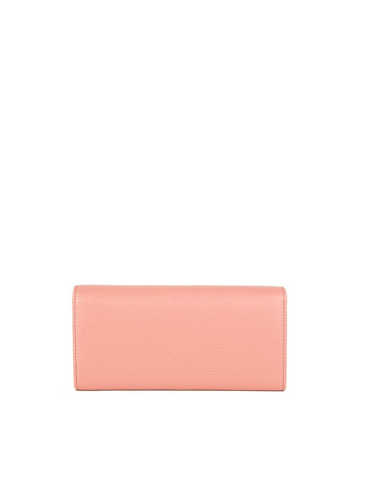 Coccinelle Camelia Wallet — Pink Cowhide