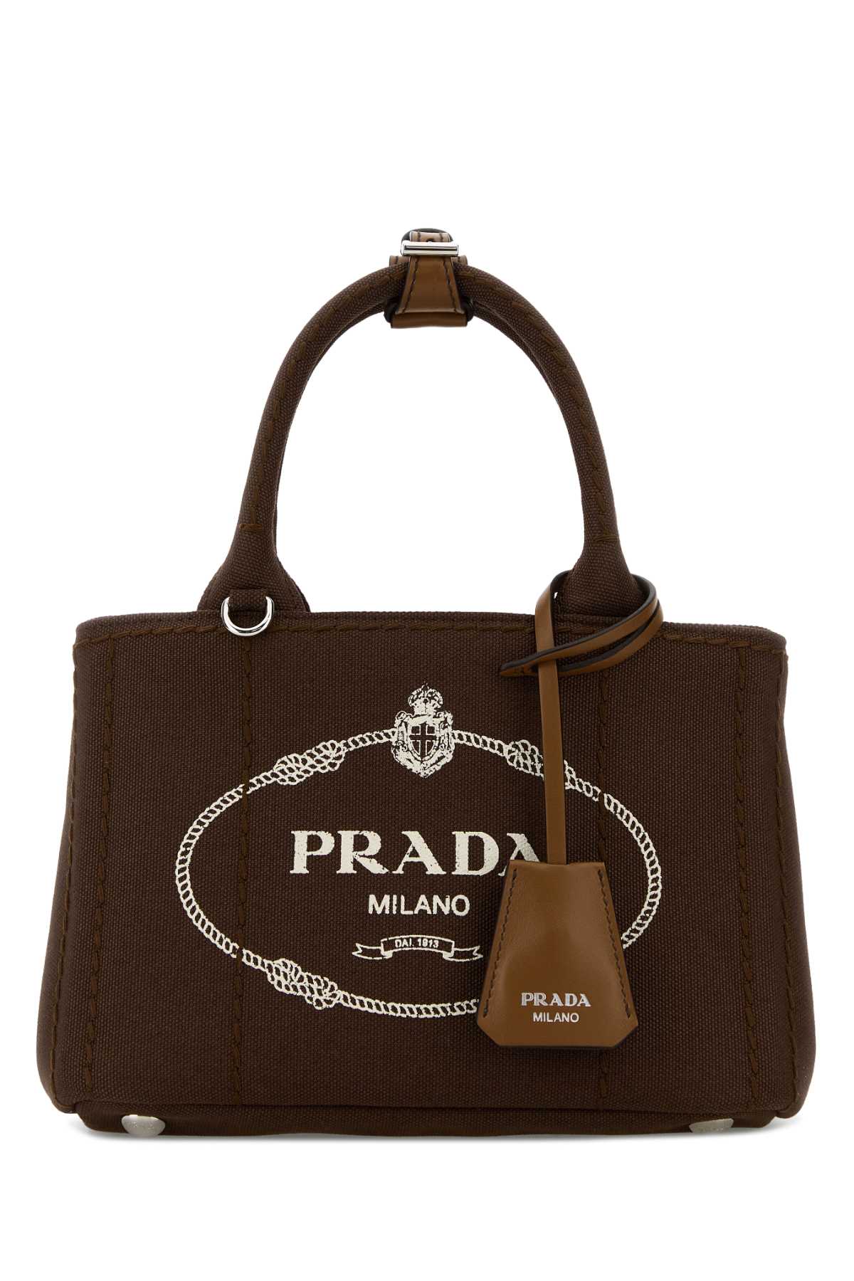 Prada Milano Tote Bag — Brown