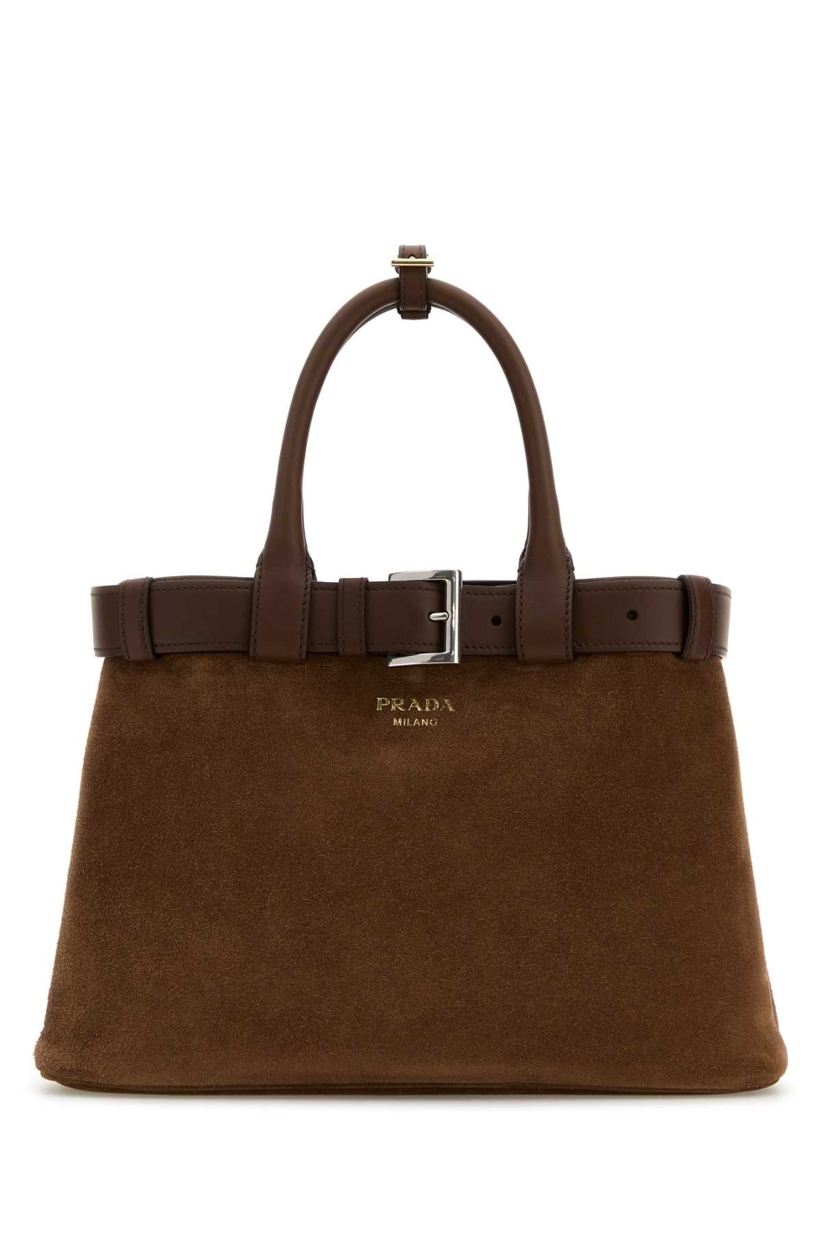 Prada Top Handle Bag — Brown Vitello