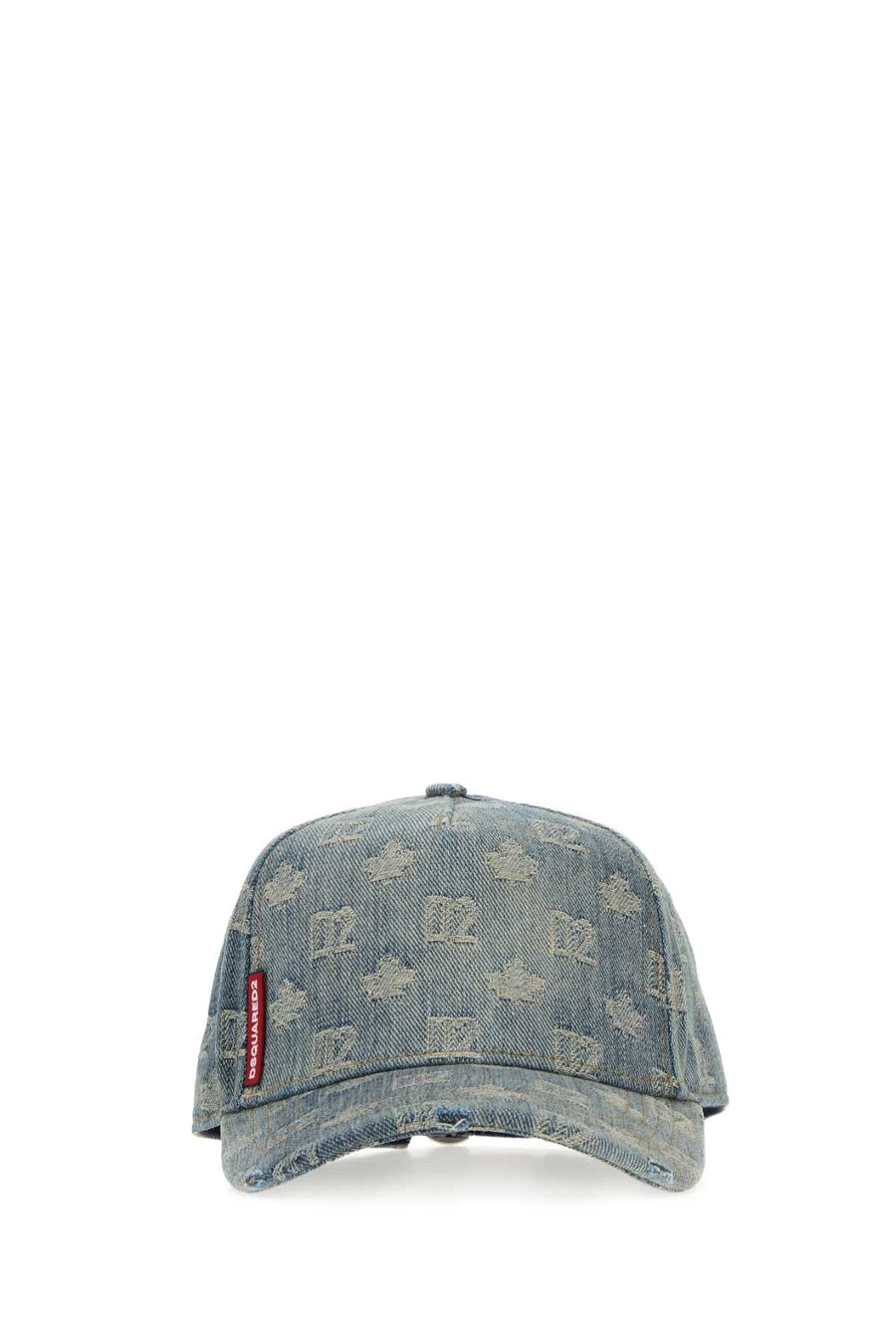 Dsquared2 Hat Embroidered Denim Baseball Cap — Blue Caps