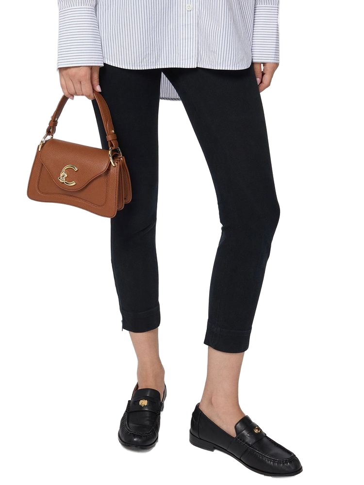 Coccinelle Shoulder Bag — Brown Grained Leather