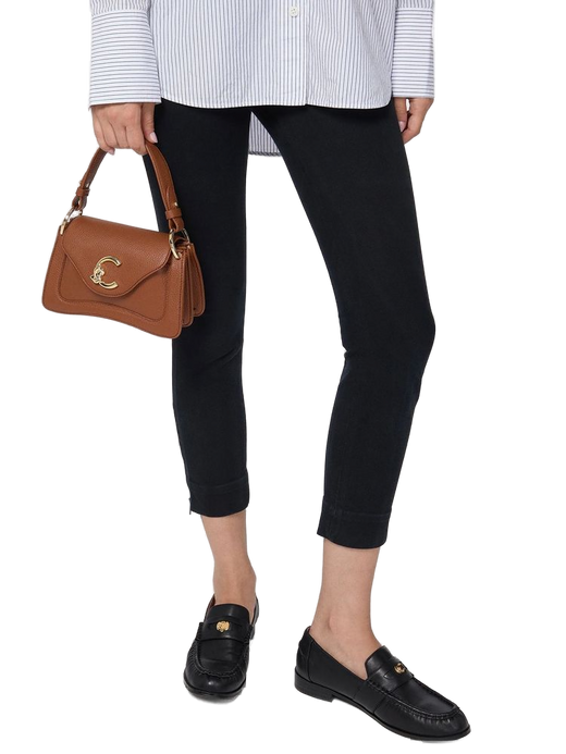 Coccinelle Shoulder Bag — Brown Grained Leather