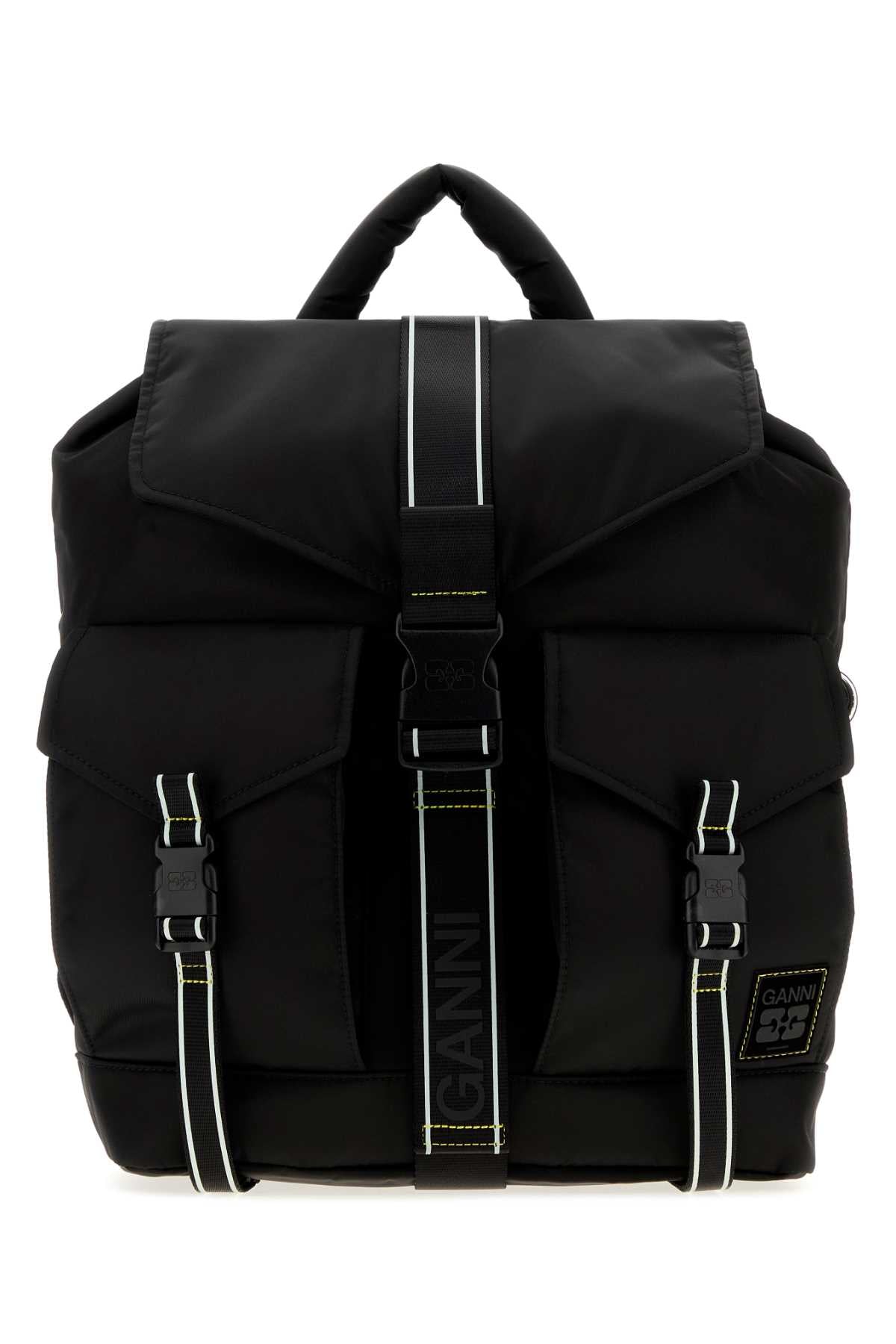 Ganni Re-Tech Sport Backpack — Black