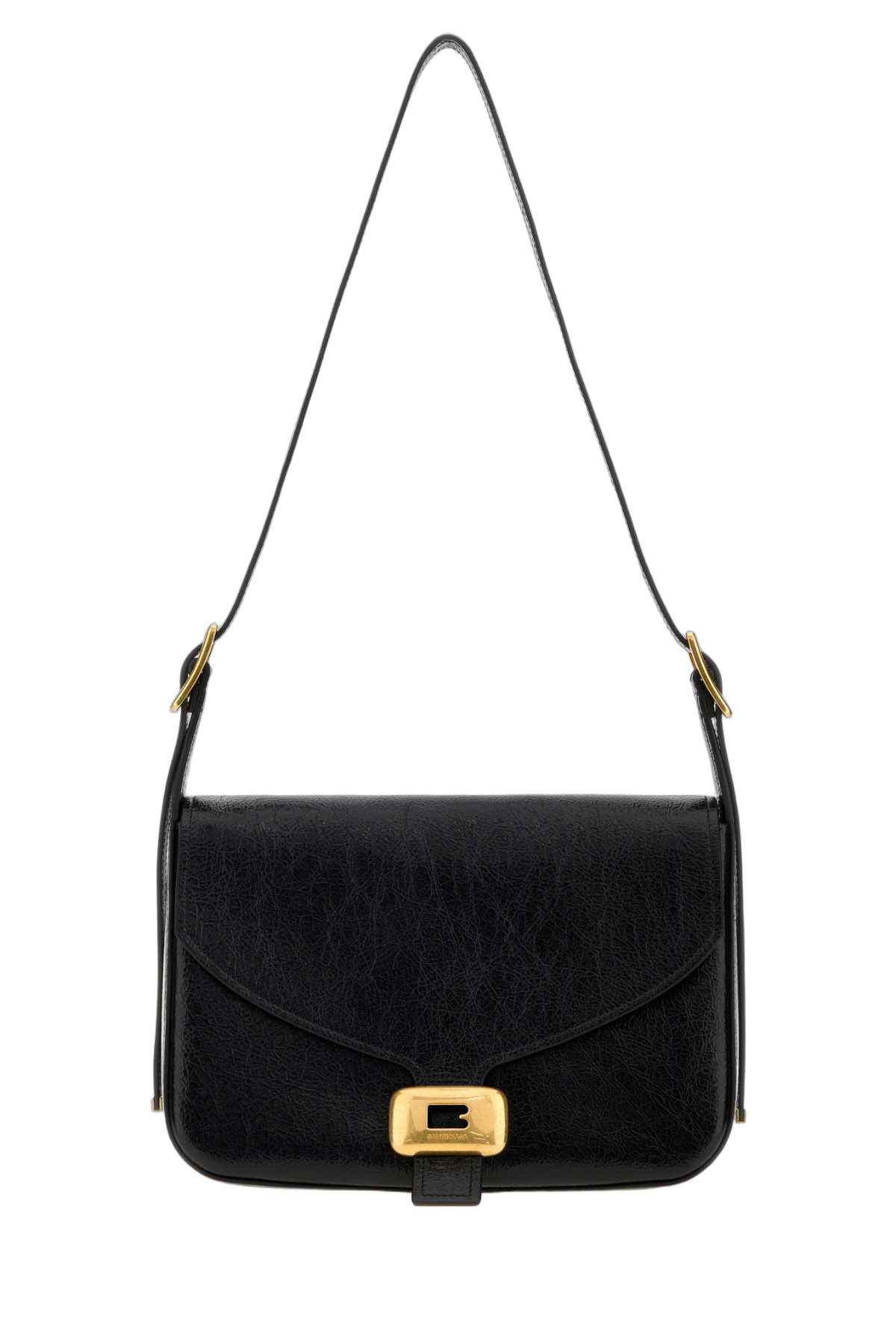 Balenciaga Lamb Leather Shoulder Bag — Black