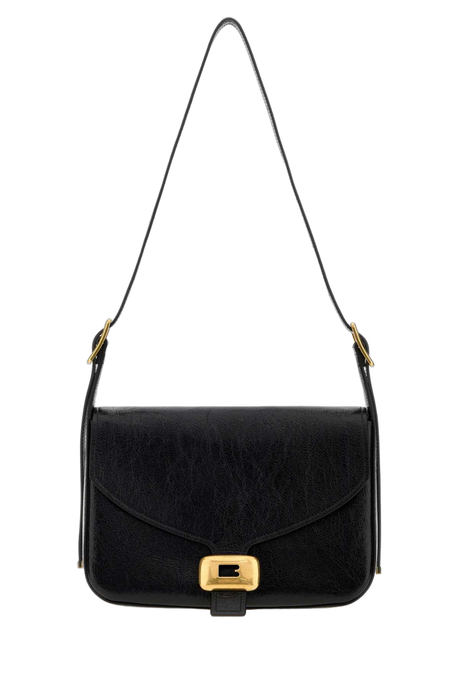 Balenciaga Lamb Leather Shoulder Bag — Black