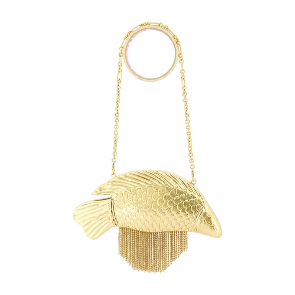 Cult Gaia Neemo Clutch — Gold Metal
