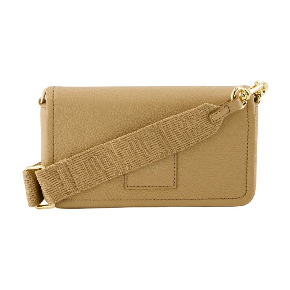 Marc Jacobs Leather Flap Shoulder Bag — Beige Cowhide