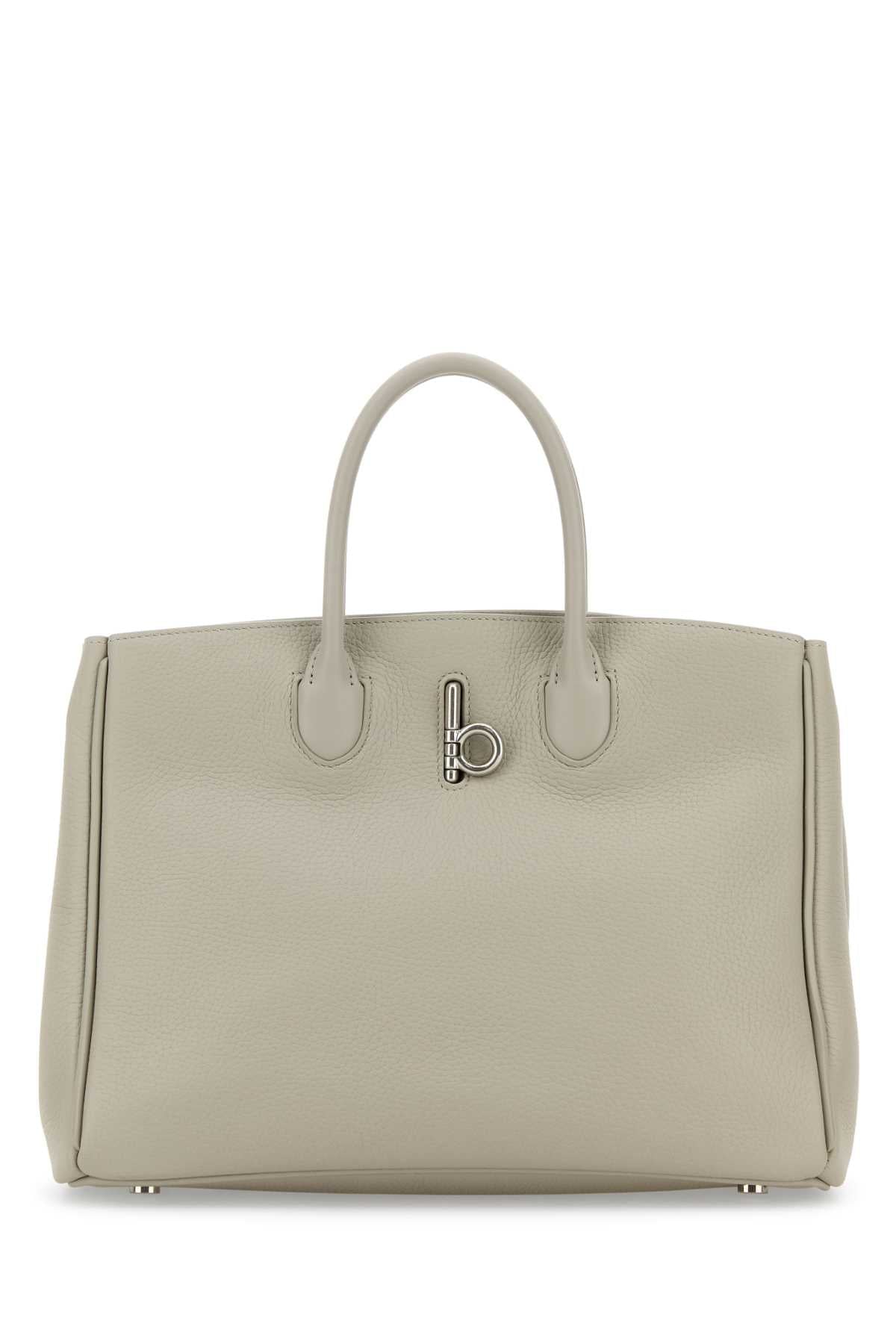 Burberry Top Handle Bag — Beige