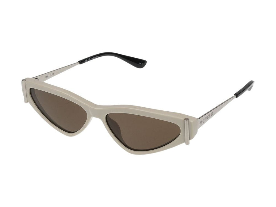 Alexander Mcqueen Am0493s Sunglasses — White Acetate