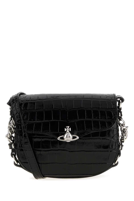 Vivienne Westwood Hunter Shoulder Bag — Black