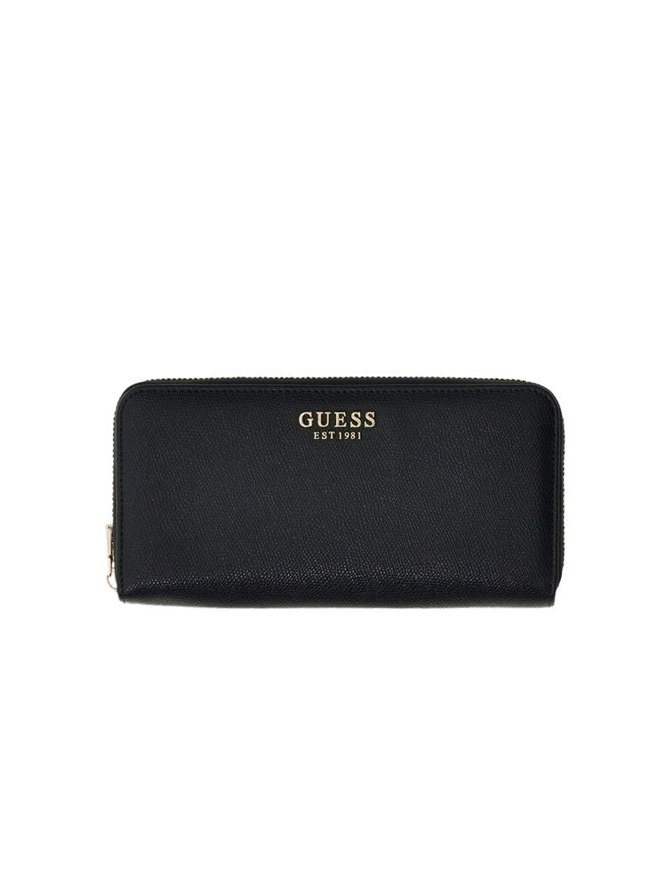 Guess Zip Around Wallet — Black Polyurethane