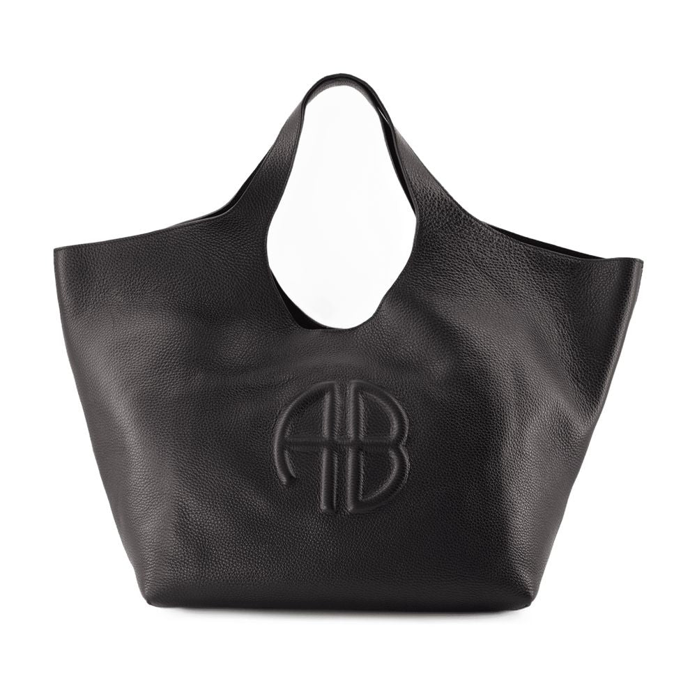Anine Bing Tote Bag — Black Cowhide
