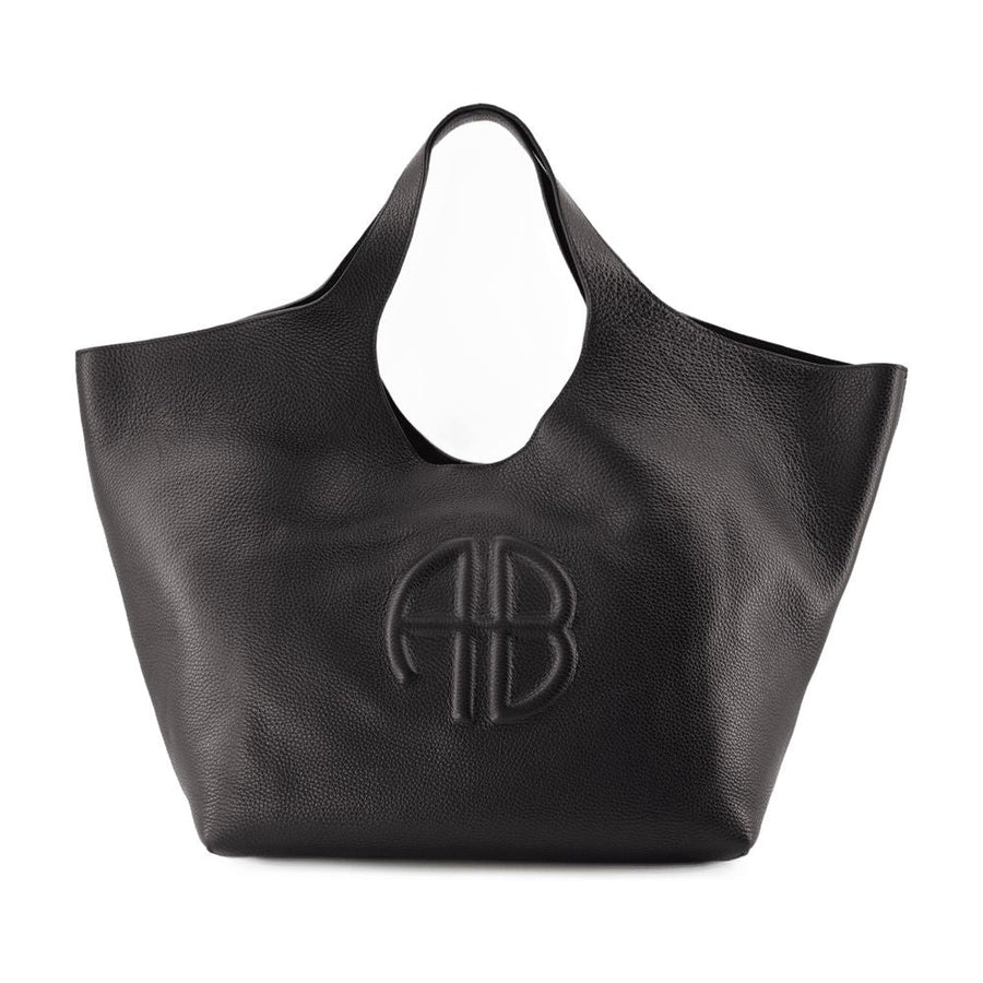 Anine Bing Tote Bag — Black Cowhide