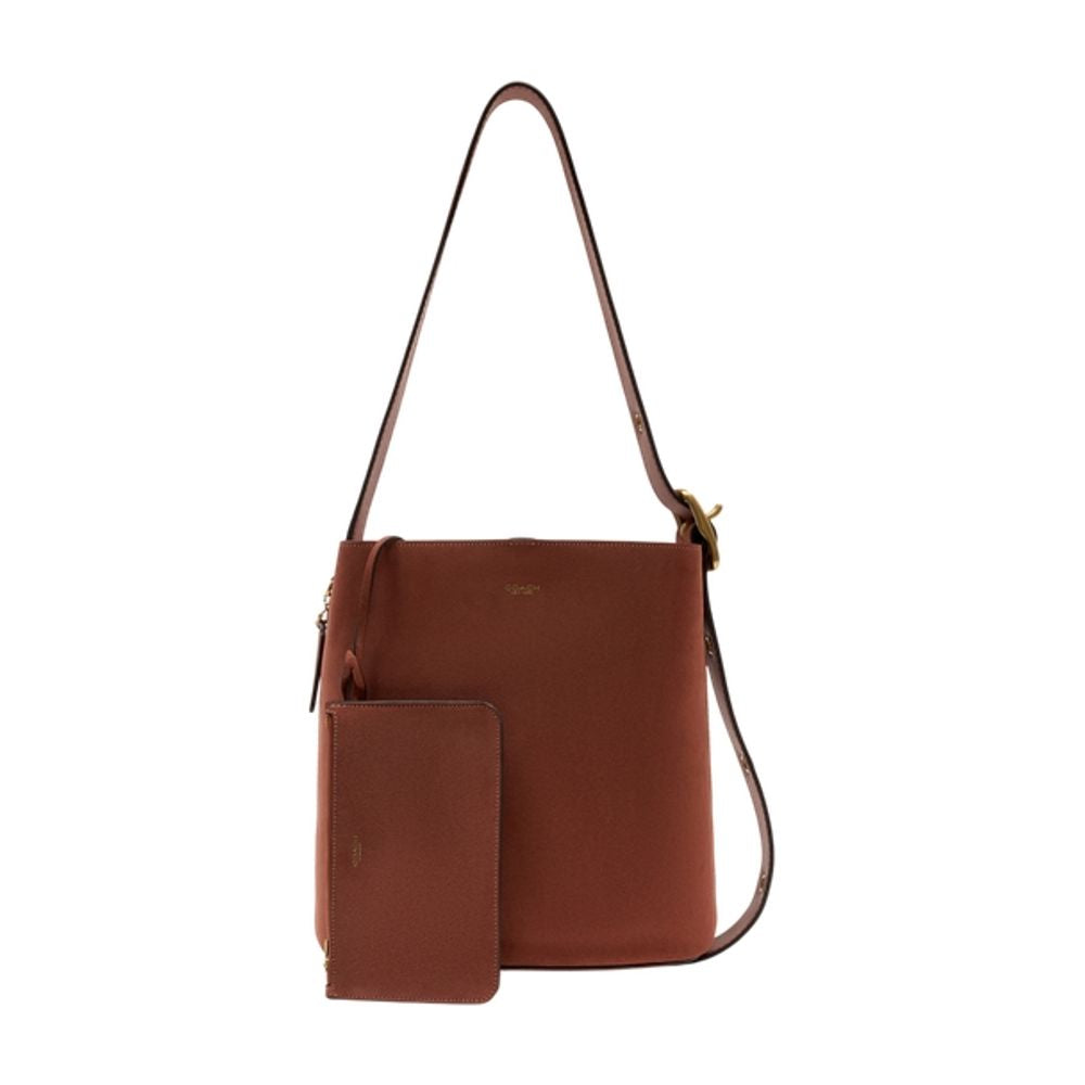 Coach Bleecker Shoulder Bag — Brown Cowhide