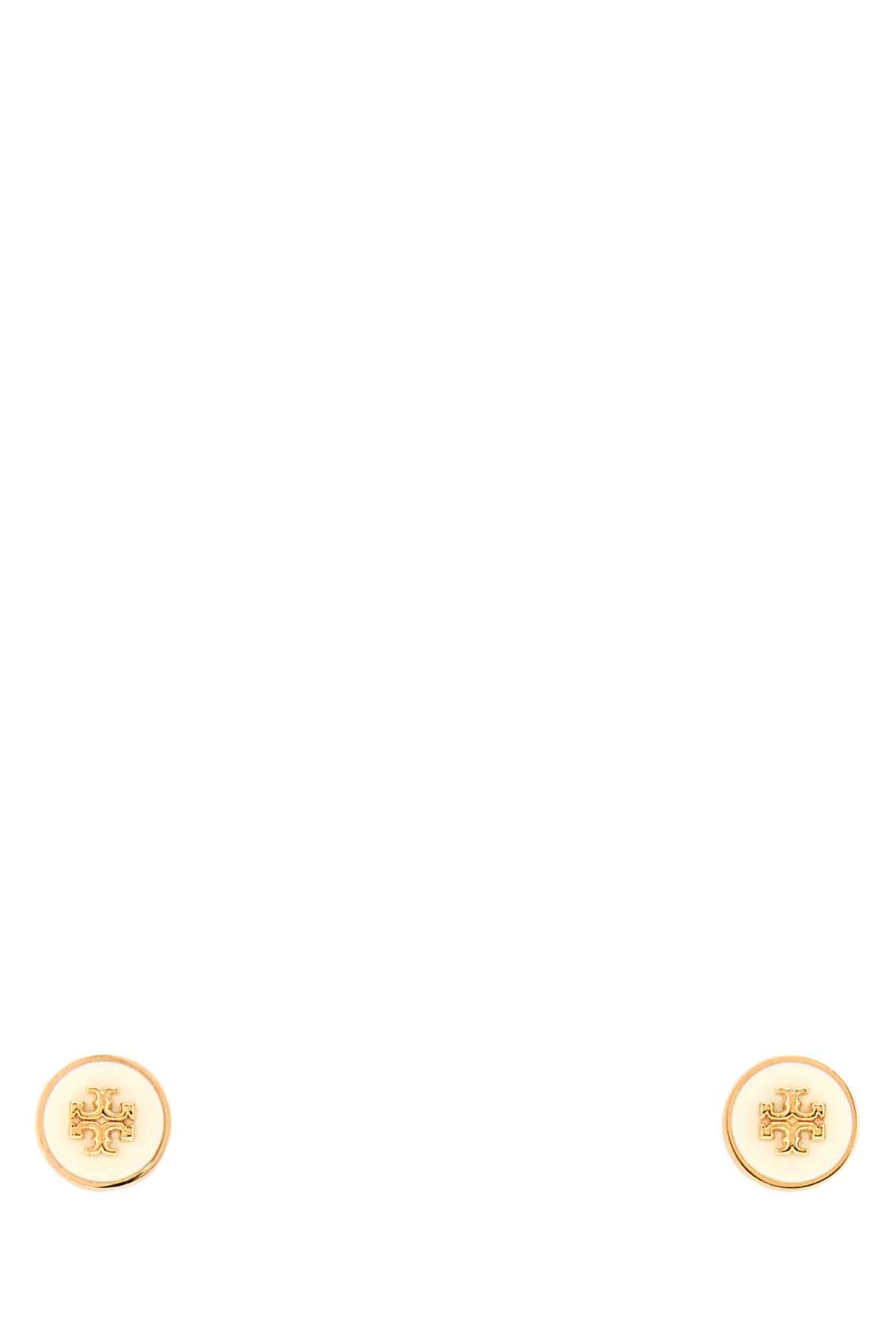 Tory Burch Enamel Earrings — Gold Exterior: Brass