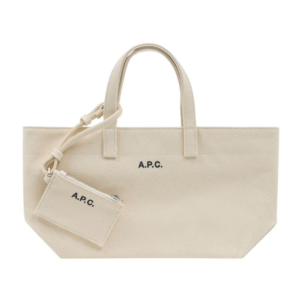 A.p.c. Le Drummer Tote Bag — White Cotton