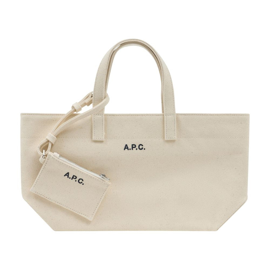 A.p.c. Le Drummer Tote Bag — White Cotton