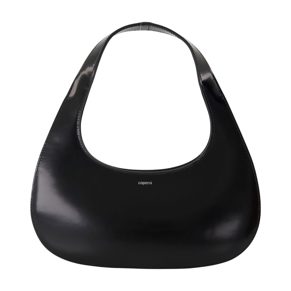 Coperni Shoulder Bag — Black Calfskin
