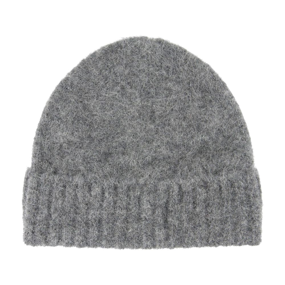 Samsøe F24400056-193910tcx Beanie — Gray Wool Beanies