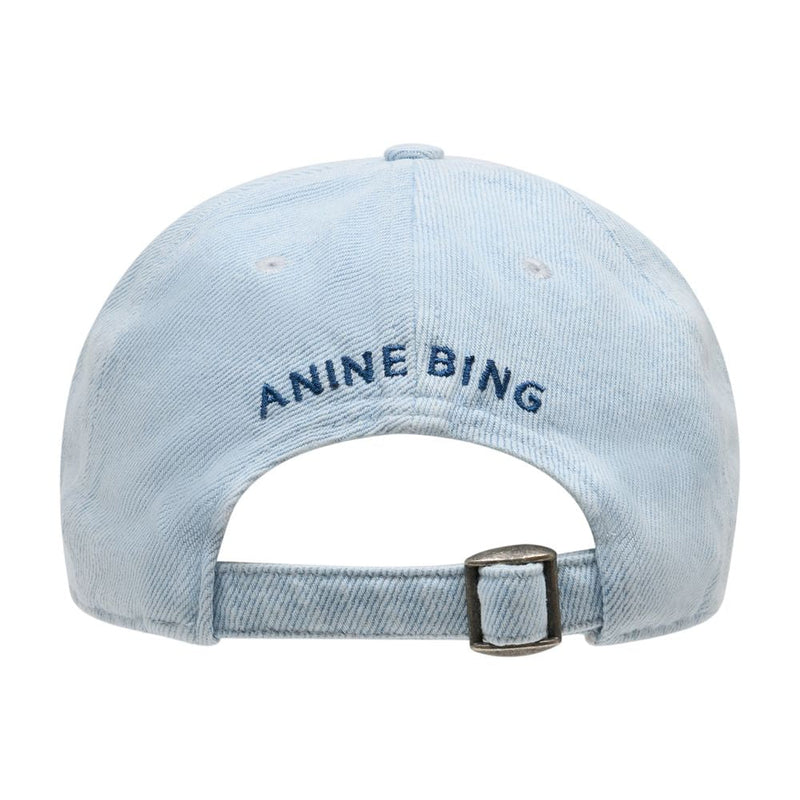 Anine Bing A-12-11959-Whd64 Baseball Cap — Blue Cotton Caps