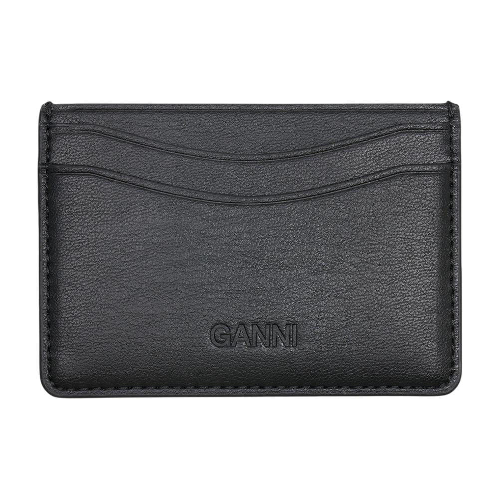 Ganni Card Case — Black Synthetic Cases