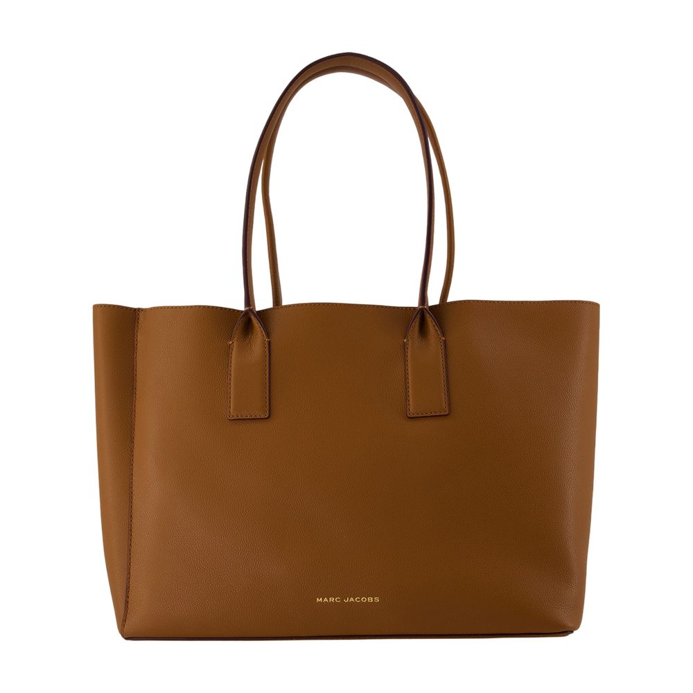 Marc Jacobs Leather Tote Bag — Brown Cowhide
