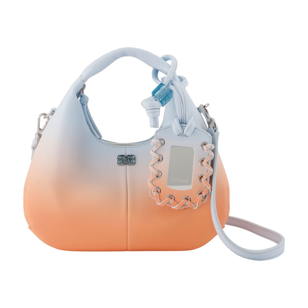 Ganni Gradient Synthetic Shoulder Bag — Multicolor