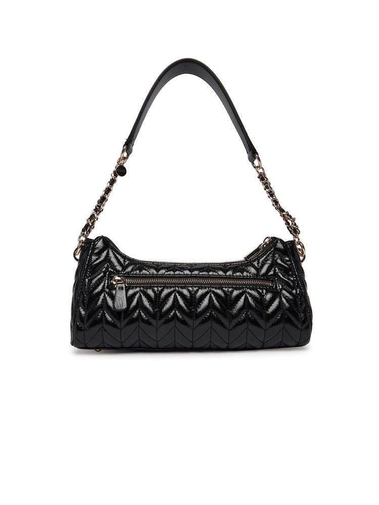 Guess Cheryl Shoulder Bag — Black Polyurethane