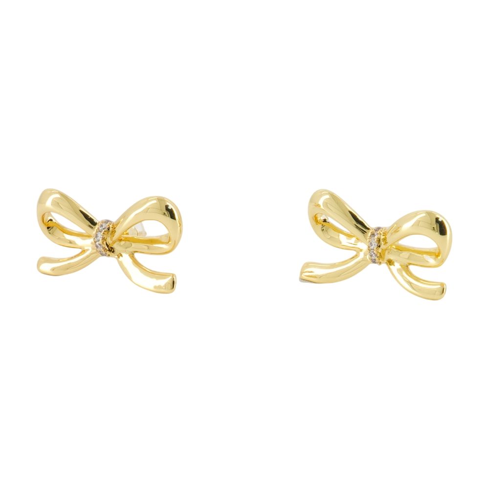 Self-Portrait Bow Earrings — Gold Metal