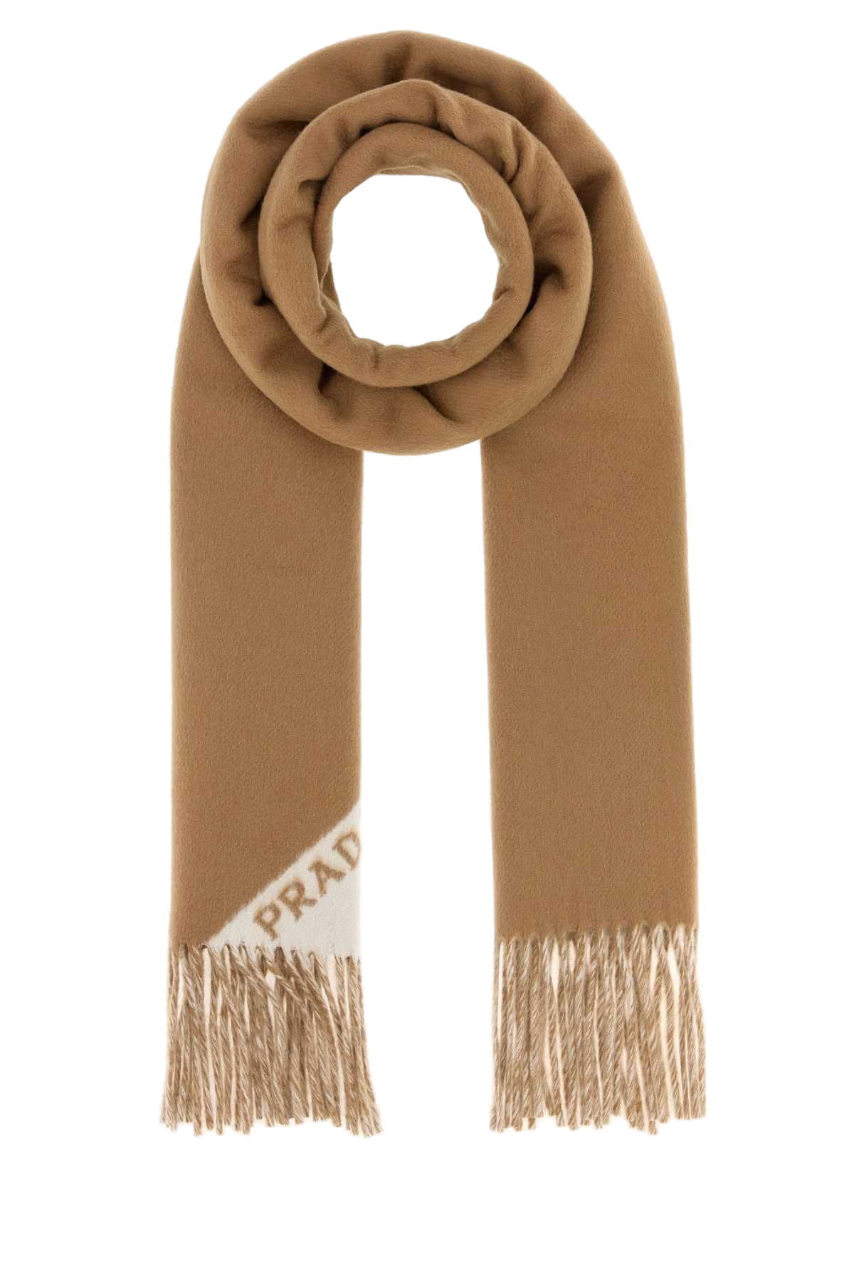 Prada Cashmere Scarf — Beige Exterior: Scarfs