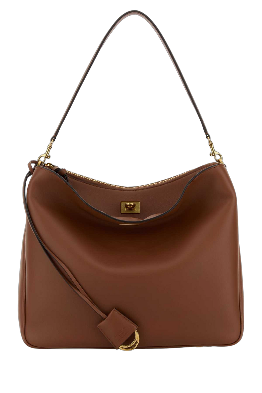 Balenciaga Calf Leather Shoulder Bag — Brown