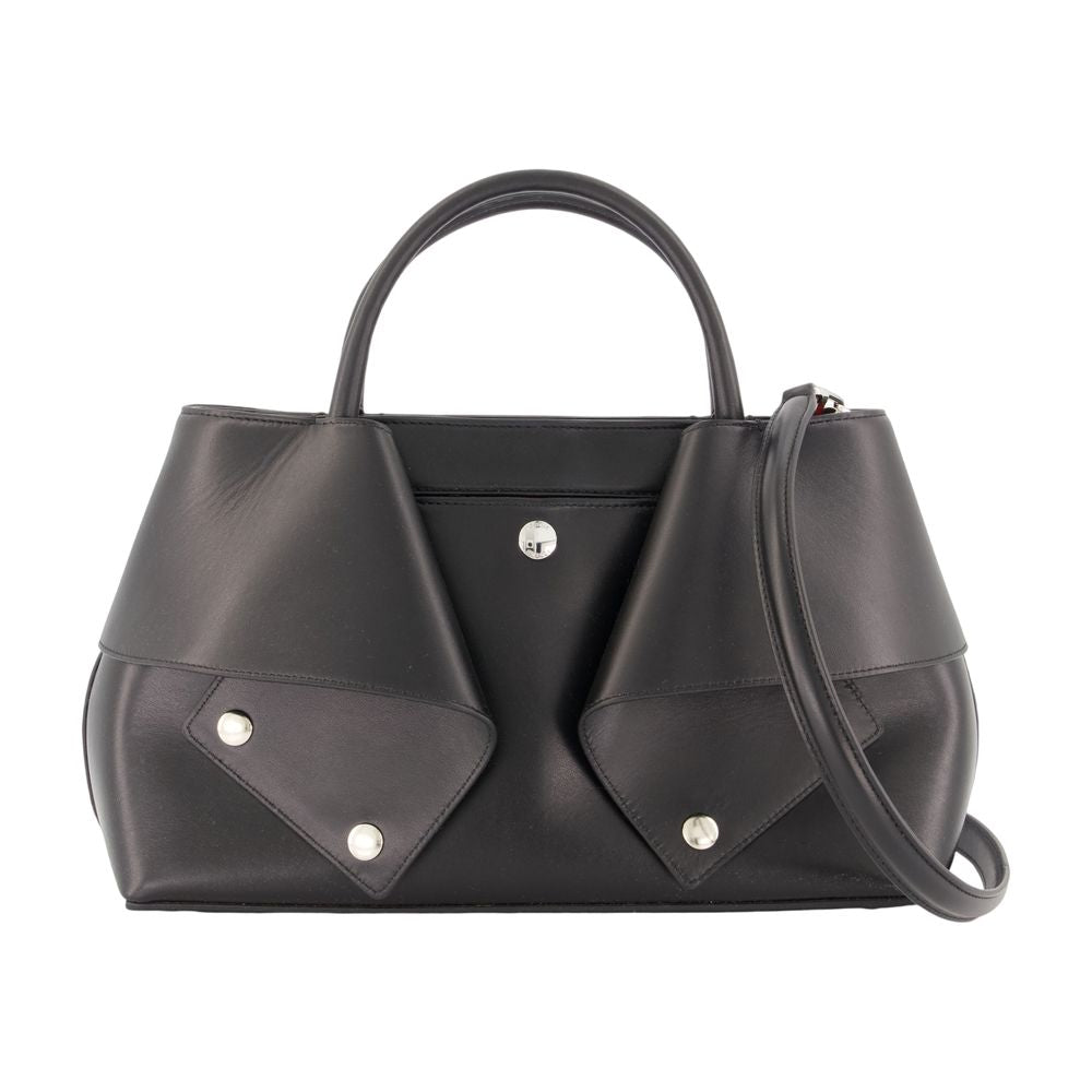 Toteme Mercer Shoulder Bag — Black Calfskin