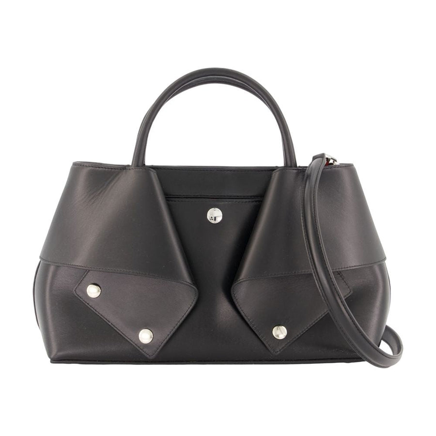 Toteme Mercer Shoulder Bag — Black Calfskin