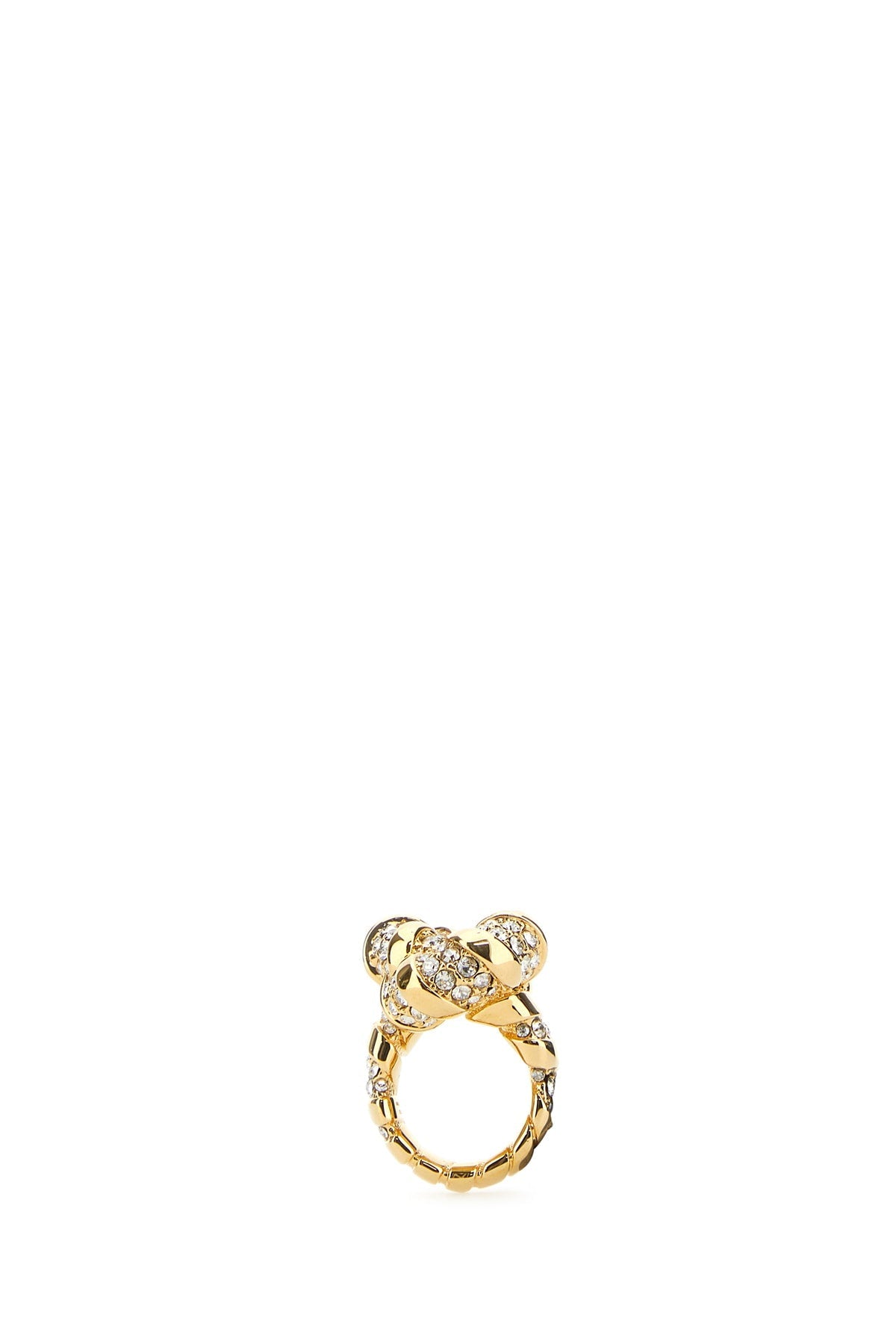 Lanvin Crystal Ring — Gold Gold-plated Metal Rings