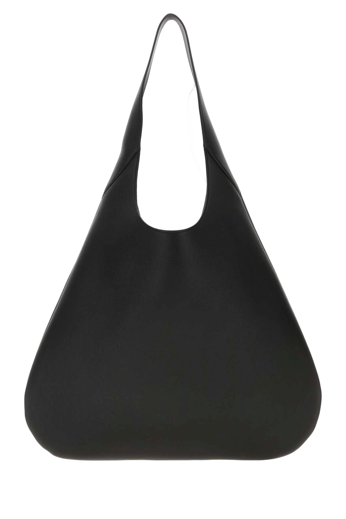 Carven Leather Shoulder Bag — Black